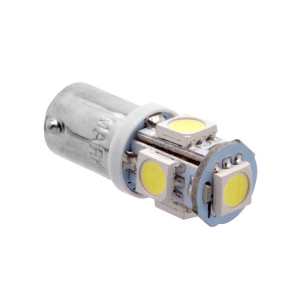 Лампа габарит. 12V T4W T8.5 5 SMD с цок. BA9s