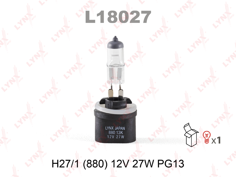 Лампа H27/1 12V /880/ 27W PG13