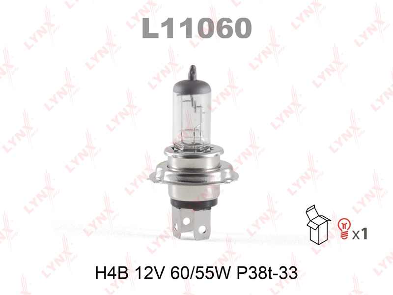 Лампа H4B 12V 60/55W P38t-33