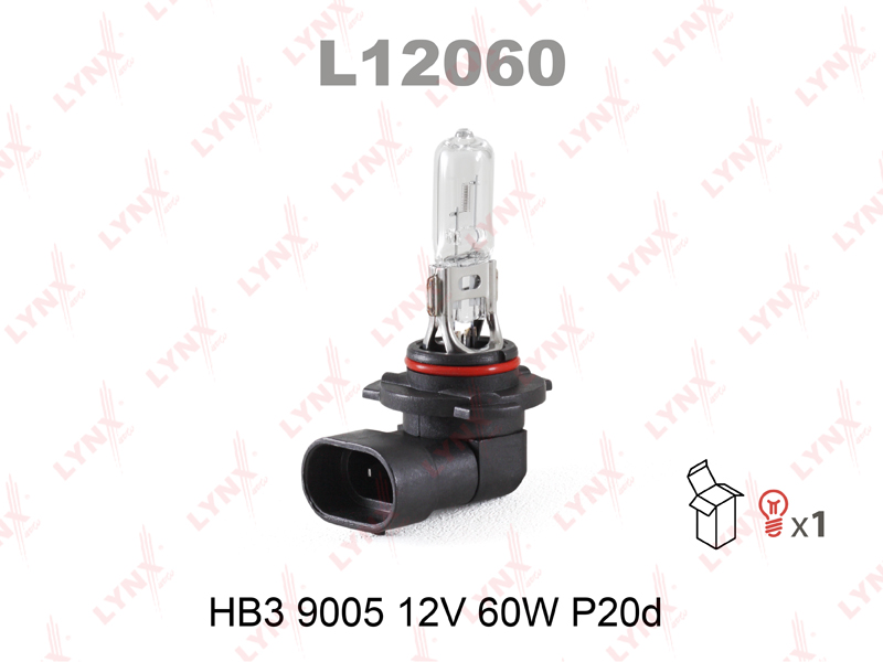 Лампа HB3 12V 60W P20d (9005)