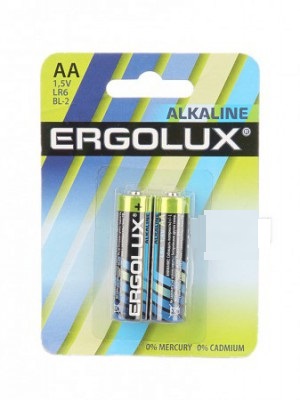 Батарейка AA LR6 Alkaline 2 шт в блистере