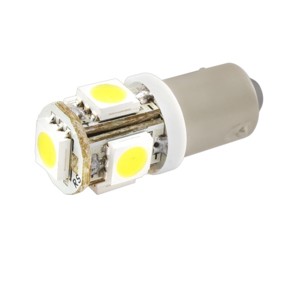Лампа габарит. 12V T4W T8.5 5 SMD с цок. BA9s (к-т 2 шт)