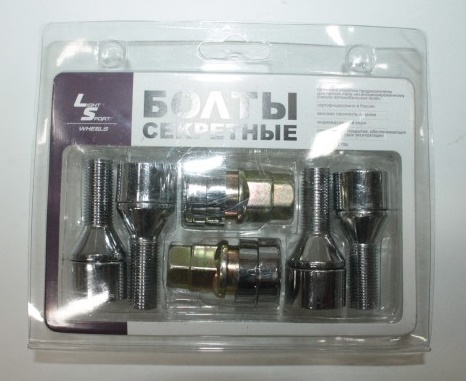 Болт колеса секр. M12*1,25*28 Peugeot, Lancia, ВАЗ, 2 кл.