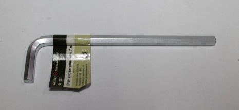 Ключ шестигранник d= 7 мм (L=145 мм)