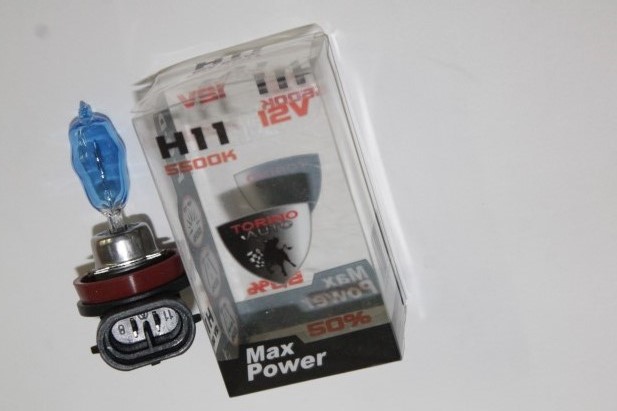 Лампа H11 12V 55W PGJ19-2 +50% HOD