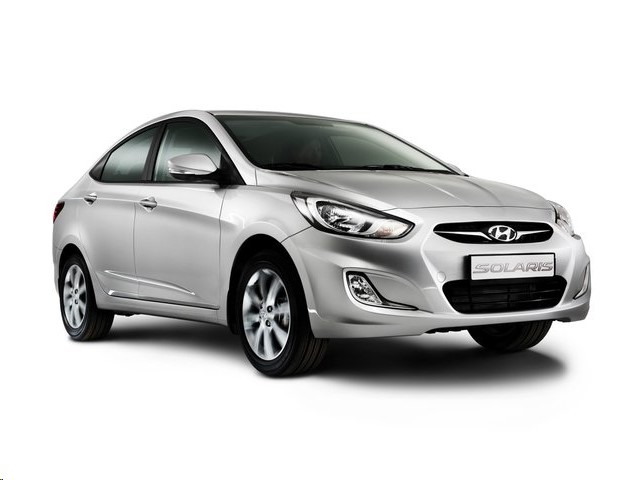 Стекло заднее Hyundai Solaris с обогревом (седан)
