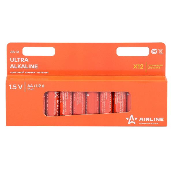 Батарейка AA LR6 Alkaline 12 шт Ultra