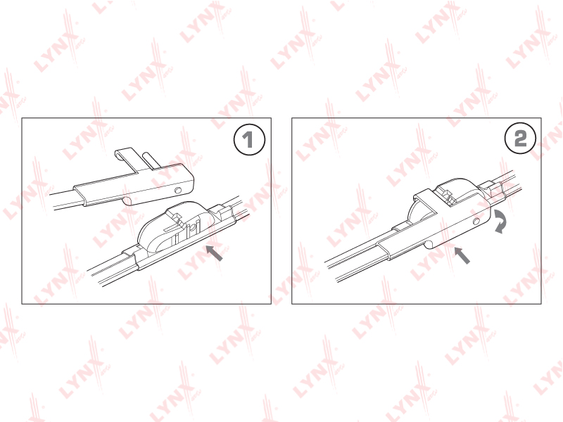 Щетка стеклоочистителя бескаркасная Ford Focus II /Peugeot 207 26  65 см+ 17  43 см