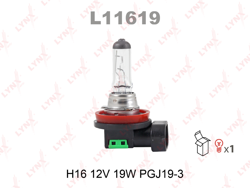 Лампа H16 12V 19W PGJ19-3