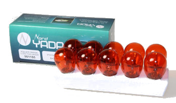 Лампа 1-конт. 24V PY21W S25 с цок. BA15s желтая