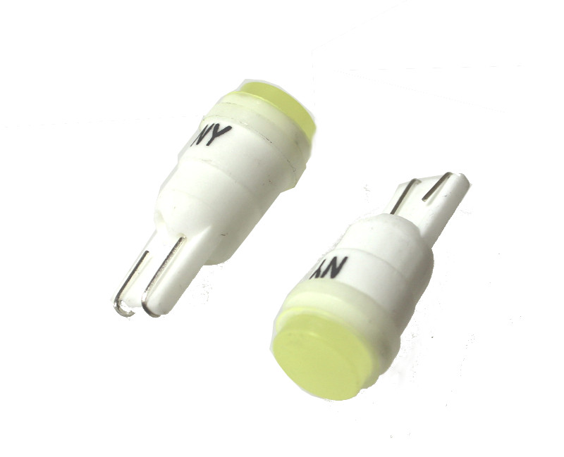Лампа габарит. 12V W5W T10 1 COB без цок. W2.1x9.5d керамика