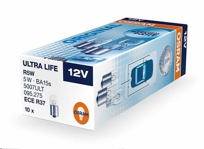 Лампа габарит. 12V R10W G18 с цок. BA15s