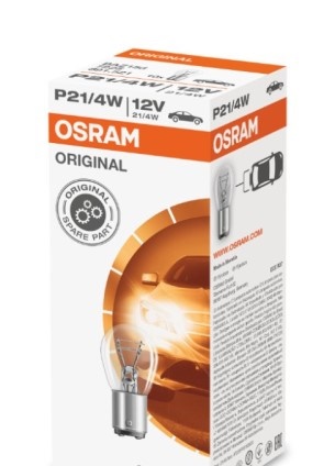 Лампа 2-конт. 12V P21/4W S25 со смещен. цок. по высоте и окружности BAZ15d