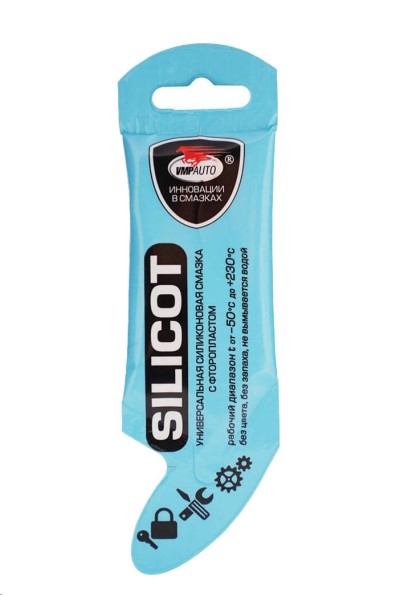 Смазка силиконовая 10 гр Silicot с фторопластом (стик-пакет AL)