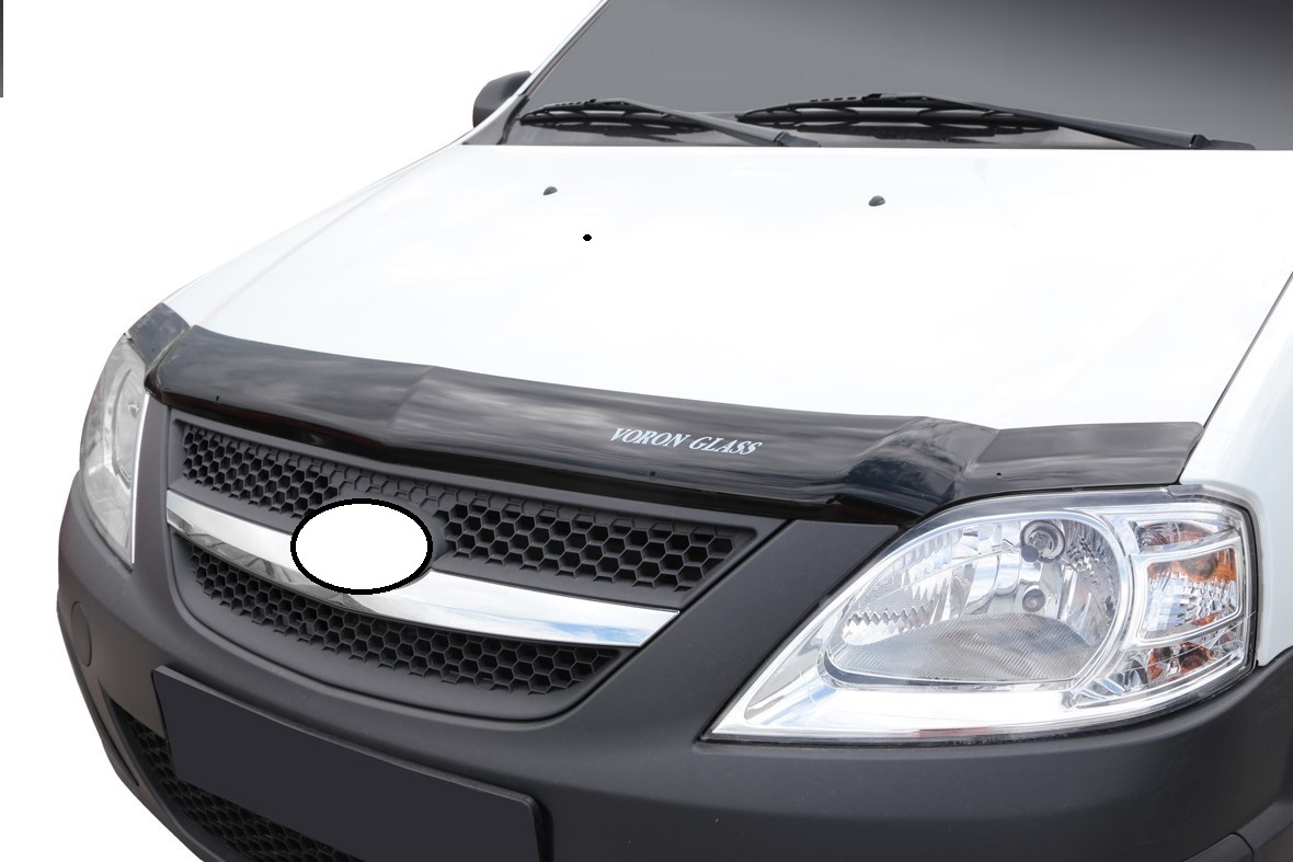 Дефлектор капота /Lada Largus/ с 2013-2021 г. еврокрепеж