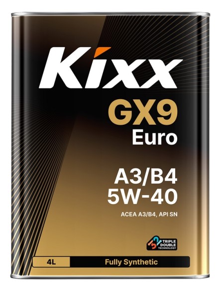 Масло моторное Kixx GX9 Euro 5W30 SN A3/B4 (4л.) синтетическое (бенз.)