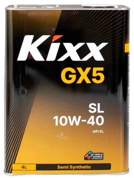 Масло моторное Kixx GX5 10W40 SL (4л.) полусинтетическое. (бенз.)