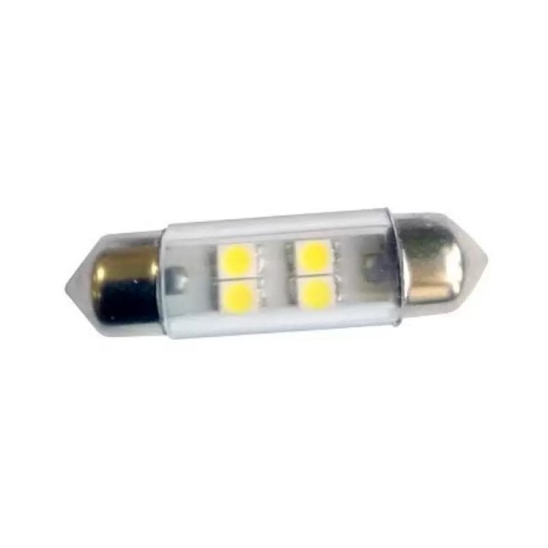 Лампа салонная 12V C10W T11 SV8.5 4 SMD 36мм