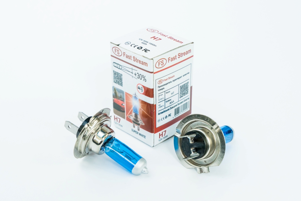 Лампа H7 12V 55W Px26d +30% SUPER WHITE