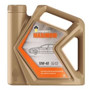 Масло моторное Rosneft Maximum 10W40 SG/CD (4л.) полусинтетическое (бенз., диз.)