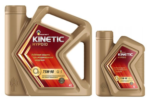 Масло трансм. Rosneft Kinetic Hypoid 80W90 GL-5 (4л.) мин.