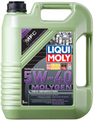 Масло моторное LIQUI MOLY Molygen New Generation 5W40 SN/CF A3/B4 (5л.) синт.