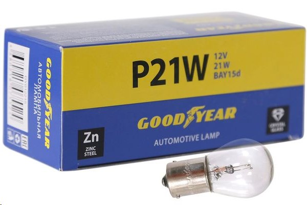 Лампа 1-конт. 12V P21W S25 с цок. BA15s (в упак. 10 шт.)