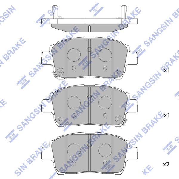 Колодка торм. Toyota Corolla E12 Yaris Lifan Solano Geely MK Cross BYD F3 перед.