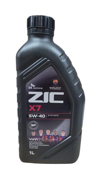 Масло моторное ZIC X7 5W40 SP/CF (1л.) синтетическое (бенз., диз.)