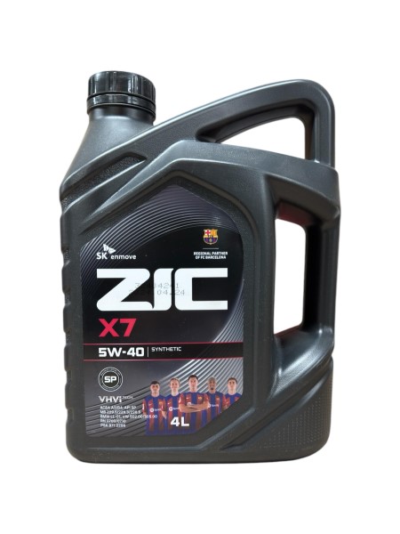 Масло моторное ZIC X7 5W40 SP/CF (4л.) синтетическое (бенз., диз.)