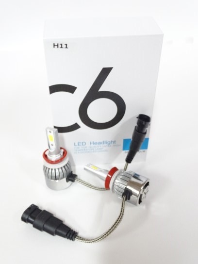 Лампа H11 12V LED 36W/3800LM 6000K 2 шт (со встр. вентилятором)