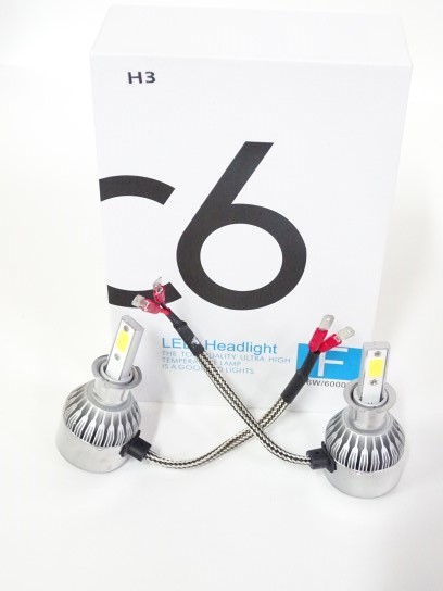 Лампа H3 12V LED 36W/3800LM 6000K 2 шт (со встр. вентилятором)
