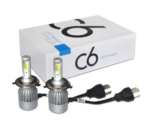 Лампа H4 12V LED 36W/3800LM 6000K 2 шт (со встр. вентилятором)