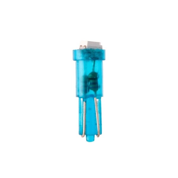 Лампа щитка пр. 12V W1.2W T5 1 SMD без цок. W2x4.6d синяя