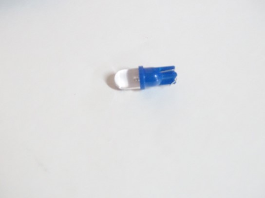 Лампа габарит. 12V W5W T10 1 LED без цок. W2.1x9.5d синий