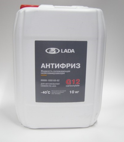 Антифриз  LADA Carboxylate -40  G-12 (10 кг.) красный