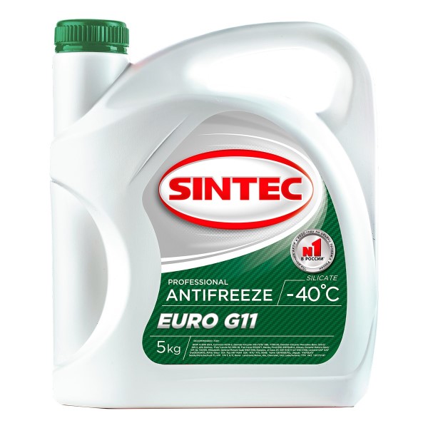 Антифриз Sintec  EURO  G-11 -35С (5 кг.) зеленый