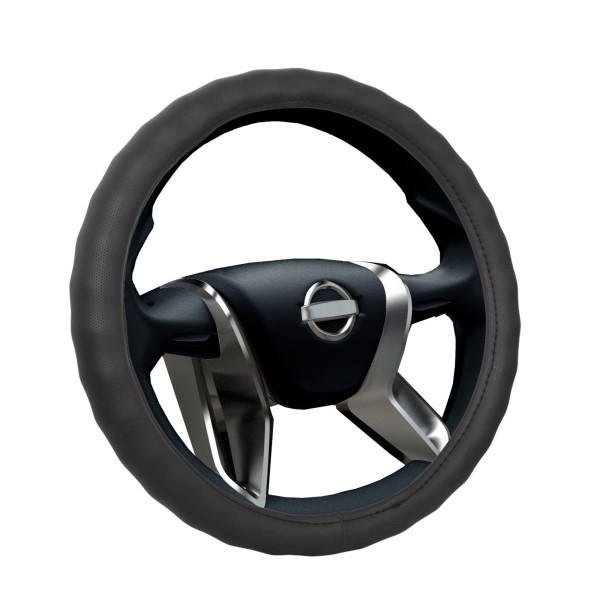 Оплетка руля M 37-38 см кожа  CLASSIK PLUS  черная
