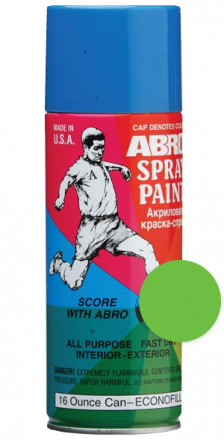 Краска спрей ABRO акрил. стандарт Светло-зеленая (226 гр 520 мл)