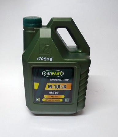 Масло моторное OIL RIGHT М-10Г2К (5л.) минеральное (диз.)
