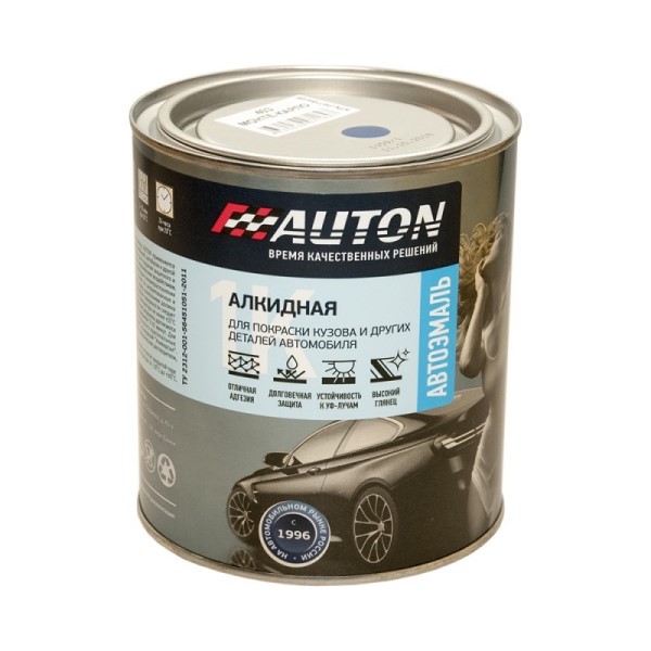 Краска эмаль Auton алкидн. 1К № 201 Белая 800 мл