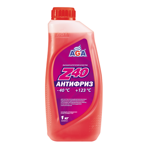 Антифриз  AGA-Z40 G12++  -40С (1 кг.) красный
