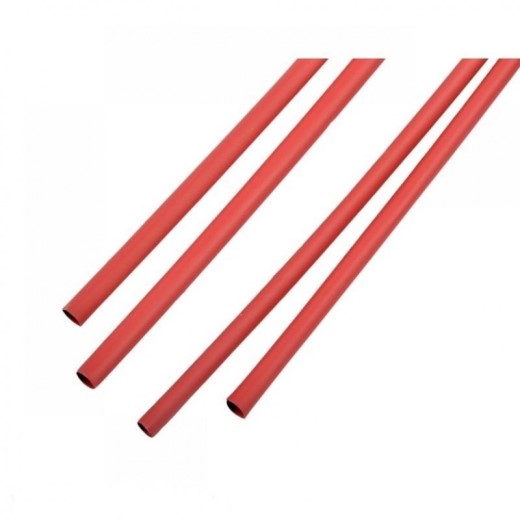 Набор термоусадок для изоляции проводов 3,0мм / 1,5мм L=1 м красная (в уп 50 шт)