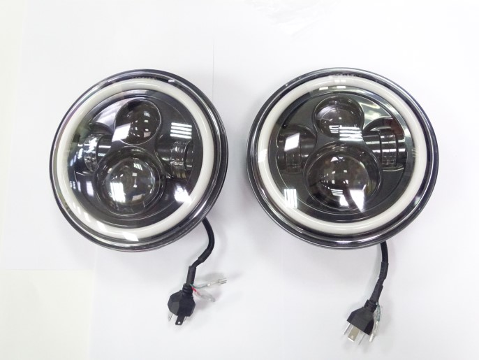 Фара /21213/ с ДХО и линзой LED (2шт) с повторителем