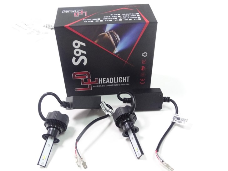 Лампа H1 8-48V LED 6000K/9000LM со стабилизатором 2 шт MINI