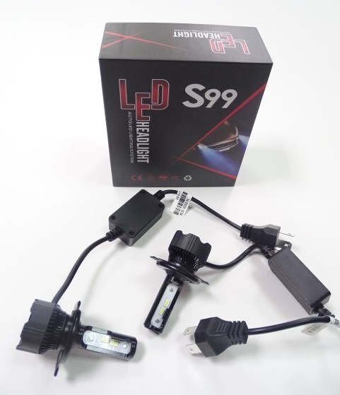 Лампа H4 8-48V LED 6000K/9000LM со стабилизатором 2 шт MINI
