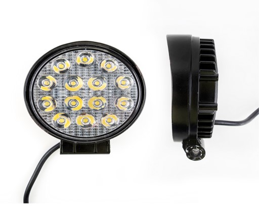 Фара светодиодная дополнительная 14 SMD 42W, 10-30V, 16*3W 112*112*47 мм дальний