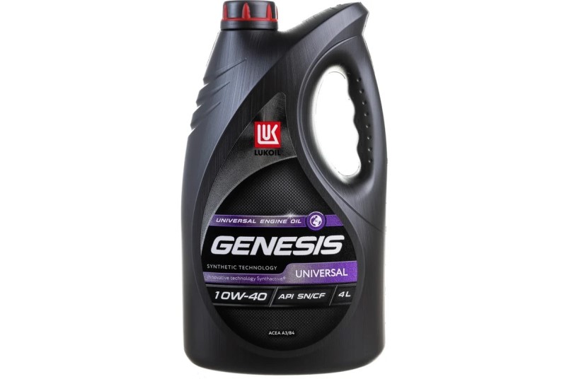 Масло моторное Лукойл GENESIS Universal 10W40 SN/CF A3/B4 (4л.) полусинтетическое (бенз., диз.)