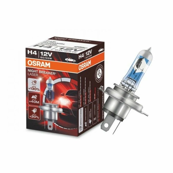 Лампа H4 12V 60/55W P43t н/о +150% NIGHT BREAKER LASER 3500K