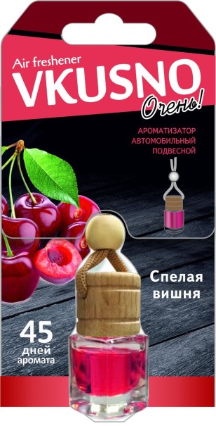 Ароматизатор подвесной БОЧОНОК Freshco Vkusno Вишня